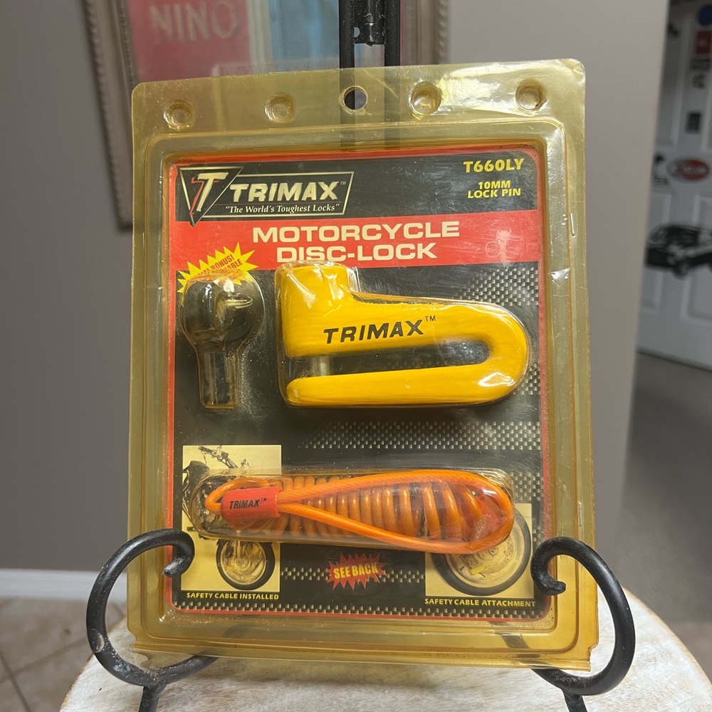 Trimax Yellow Motorcycle Disc Lock T660LY